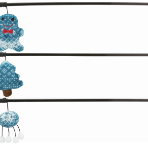 Trixie Wędka Dla Kota Ze Świątecznym Motywem Mix Wzorów 46cm