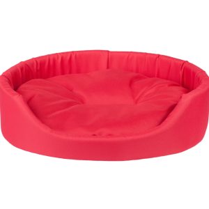 AMIPLAY Legowisko Owalne Basic Czerwone L