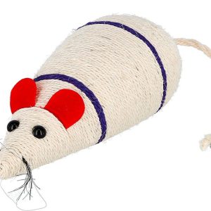 KERBL Zabawka Duża Mysz Sizalowa 31,5x13x10,5cm