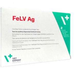 VETEXPERT Test Diagnostyczny Wirus Białaczki Kotów (FeLV Ag) 5szt.