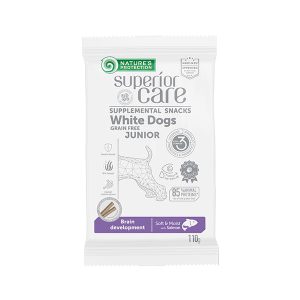 Nature's Protection Superior Care White Dogs Brain Development Salmon Junior 110g