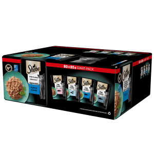 Sheba Delicacy Rybne Smaki W Galaretce, Z Łososiem, Z Białą Rybą, Z Tuńczykiem, Z Dorszem 80x85g