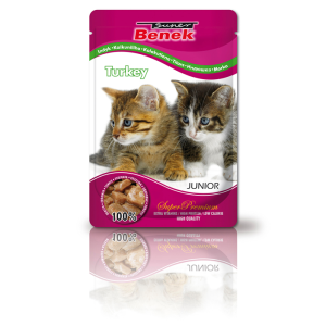 CERTECH-SUPER BENEK Junior Cats Z Indykiem 100g